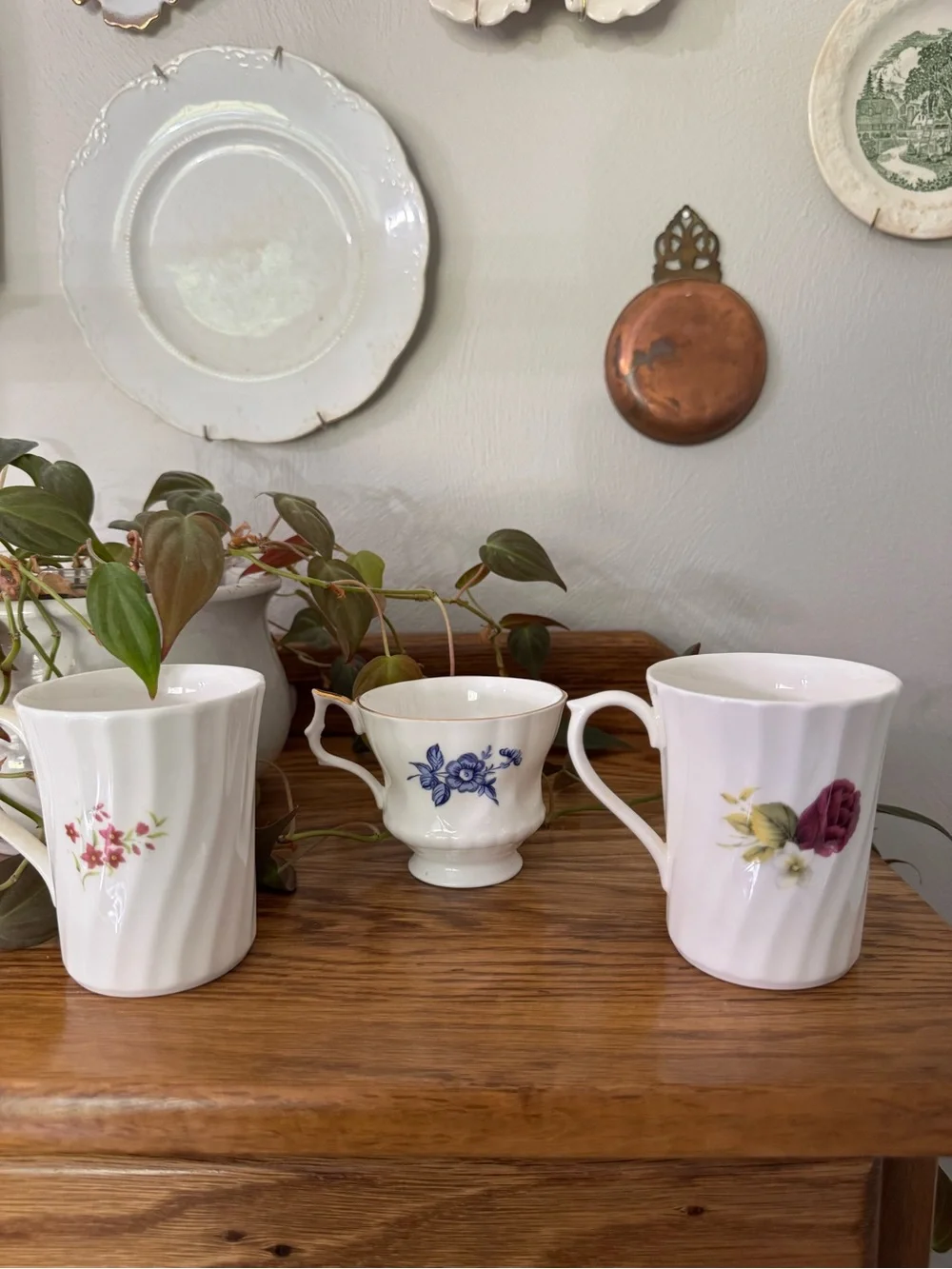 Floral Bone China Tea Cups made in England